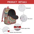 thumbnail image 4 of Giant Boho Mandala Backpack for Women Men, Large Laptop Compartment Bookbag, Durable College Essential for Work Commute, Perfect Gift, 4 of 5