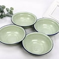 thumbnail image 5 of Huayishang Mixing Bowls, Kitchen Essentials Clearance Sale Enamel Bowl Mixing Bowls Green Old Fashioned Enamel Bowls for Food Lunch Dinner Vegetables Soups Fruit Lightweight Esay To, 5 of 6