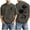 A-Army Green1051, variant on XIAOCHA Men's Vintage‑Wash Tee Rose Floral Dual‑Side Print Short‑Sleeve Pullover Top, Army Green, Sizes L