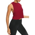 thumbnail image 4 of Womens Open Back Workout Shirts Cropped Yoga Tank Tops Backless Athletic Clothes, 4 of 12