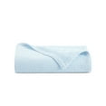 thumbnail image 5 of Host & Home 100% Cotton Basketweave Throw, Lightweight Blanket, 300GSM, 50x70, Light Blue, 5 of 5