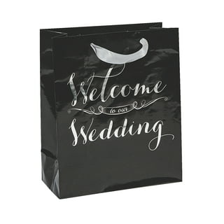  Crisky Welcome Gift Bags 25 Pcs Wedding Welcome Bags for Hotel  Guests Shopping Bags Party Bags Gift Bags Retail Bags， 4x8x10 inch : Health  & Household