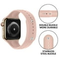 thumbnail image 3 of BXUXOHS Silicone Sport Band for Apple Watch Bands 45mm 44mm 40mm 38mm 49mm 41mm 42mm Women Men, Adjustable Elastic Silicone Bands Wristbands Accessories for iWatch Series Ultra 8 7 SE 6 5 4 3 2 1 Nike, 3 of 11