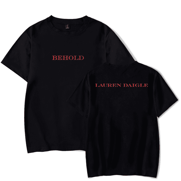 Lauren Daigle Merch T-Shirt Behold Logo Printed Album Cover T Shirt Short Sleeve Men Women Pullover Summer Top Tee