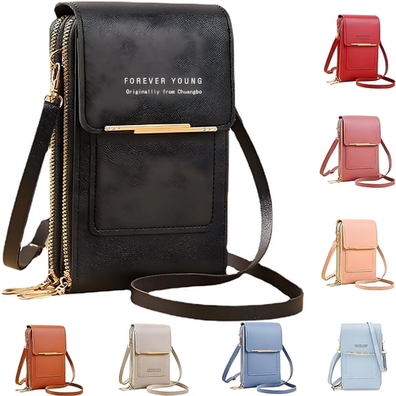 GASTROPOD Anti-Theft Leather Bag, Small Crossbody Cell Phone Purse Wallet for Women, RFID Block Phone Purse Crossbody with Shoulder Strap