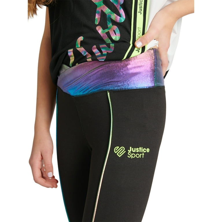 Justice Girls Dance and Gymnastic High Waisted Leggings, Sizes XS-XL 