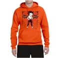 thumbnail image 2 of Wild Bobby, Betty Boop Sugar and Spice Wink Betty Boop Unisex Hoodie Sweatshirt, Orange, X-Large, 2 of 5