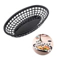 thumbnail image 2 of Cateissary Cesta de plástico para comida rápida de 24 uds, compacto para pan, escurridor de diseño de barco único, bandeja para restaurante, Bar, Mostrada Cateissary HA013221-00, 2 of 6