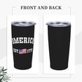 thumbnail image 4 of America Est 1776 Patriotic 4th of July Tumbler, 20oz Tumbler with Lids and Straws insulated tumblers Stainless Steel Vacuum Insulated Travel Mug Double Wall Water Coffee Tumbler, 4 of 6