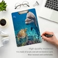 thumbnail image 5 of FMSHPON Sea Turtle Dolphin Ocean Clipboard Hardboard Wood Nursing Clip Board and Pull for Standard A4 Letter 13x9 inches, 5 of 8