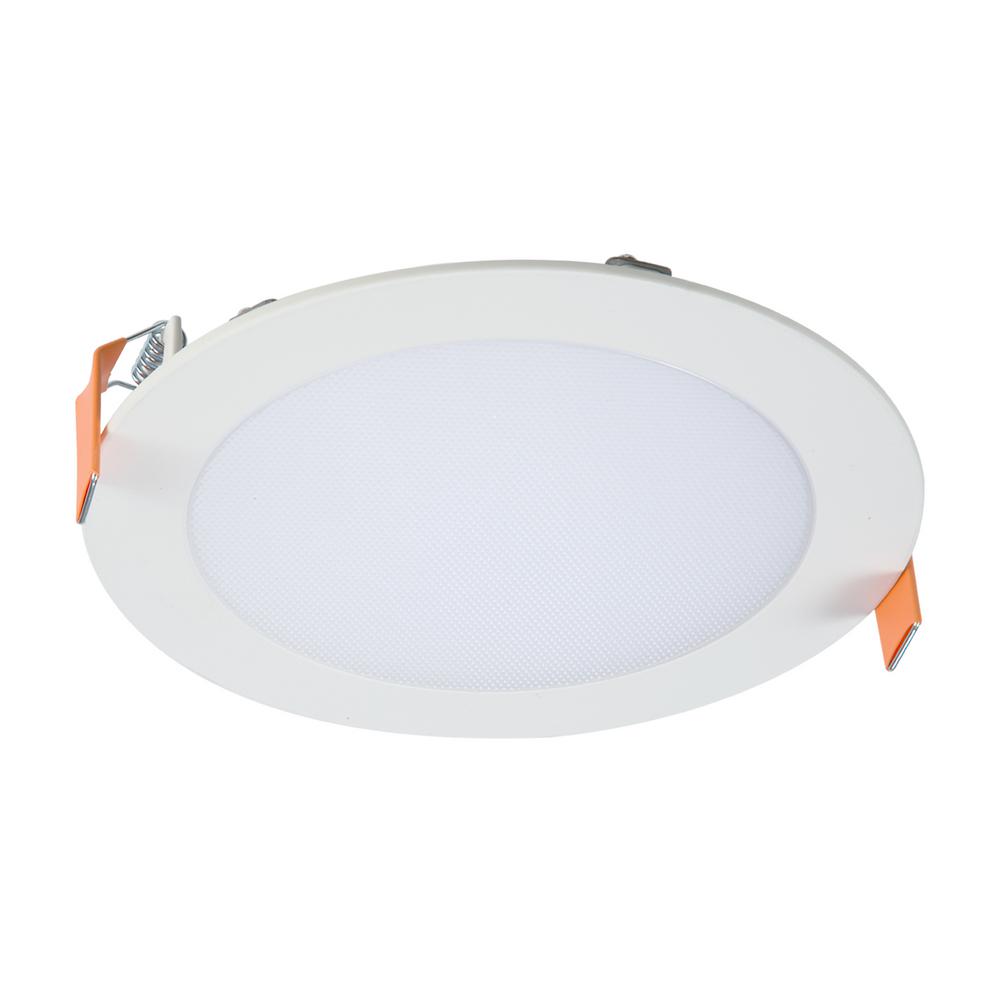 HALO HLB Inch Color Selectable New Construction or Remodel Canless  Recessed Integrated LED Kit (4-Pack)