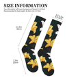 thumbnail image 2 of Compression Socks For Women And Men - Lilies Flowers White Yellow Compression Socks Circulation For Workout, 2 of 2