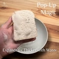 thumbnail image 3 of Pop-Up Eco Sponges 3 Pack (Emotional Cookies) - Wood Pulp | Natural Cellulose | Compostable & Biodegradable | Compressed Kitchen & Bathroom Sponges | Plastic-Free & Non-Scratch (Emotional Cookies), 3 of 5