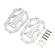 thumbnail image 1 of Reemplazo de aleación de aluminio de pedales de reposapiés anchos para motocicleta de 2 piezas para CB500X 2015-2016 Plata, 1 of 5