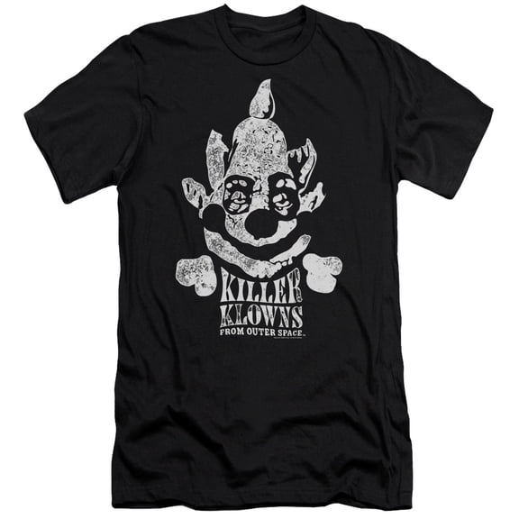 Killer Klowns From Outer Space Kreepy Adult 30/1 T-Shirt Black