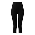 thumbnail image 5 of AherBiu Capri Leggings for Women High Waisted Slim Fitted Yoga Capris Compression 3/4 Length Gym Pants, 5 of 5