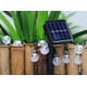 thumbnail image 3 of Guirnalda de luces LED con forma de bola de burbuja solar, 7 metros, 50 luces solares, 8 tipos de funciones interiores/exteriores, 8 modelos LED utilizados para jardín, balcón, patio, familia, fiesta, boda, festival (luz blanca positiva) [Energía de nivel A++]. ER, 3 of 4