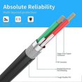 thumbnail image 4 of 3.5mm to RCA Cable 100ft 3.5mm TRS Male to 2RCA Male Stereo Y Splitter, 4 of 5