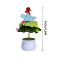 thumbnail image 3 of Desktop Ornament,Handmade Crochet Pot Desktop Ornament Decorative Knitted Potted Home Desk Accessory Unique Idea,Home Decor, 3 of 8