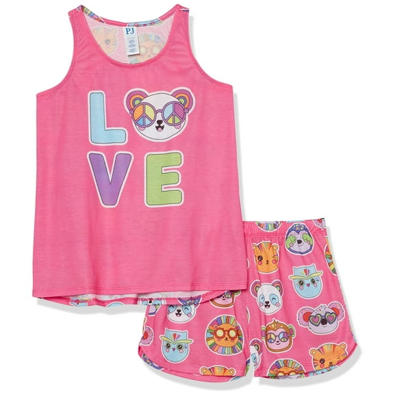 Conjunto de pijama The Children's Place Girls Pink Love Jersey