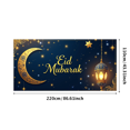 thumbnail image 3 of Eid Mubarak Banner Background Lanterns Stars Moon Festive Decor Backdrop for Party Event Ramadan Celebration Holiday Photography Props, 3 of 4