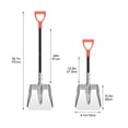 thumbnail image 3 of Detachable Alloy Snow Shovel, Multifunctional Snow Brush Tool With Retractable Design, for Winter Driveway Clearing, As Show, 3 of 7