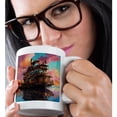 thumbnail image 2 of 3drose, Steampunk Fantasy Houseboat, 11oz Magic Transforming Mug, 2 of 7