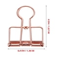 thumbnail image 4 of 10Pcs Binder Clips Metal Binder Paper Clamps Office Document Clips for Paperwork, 4 of 9