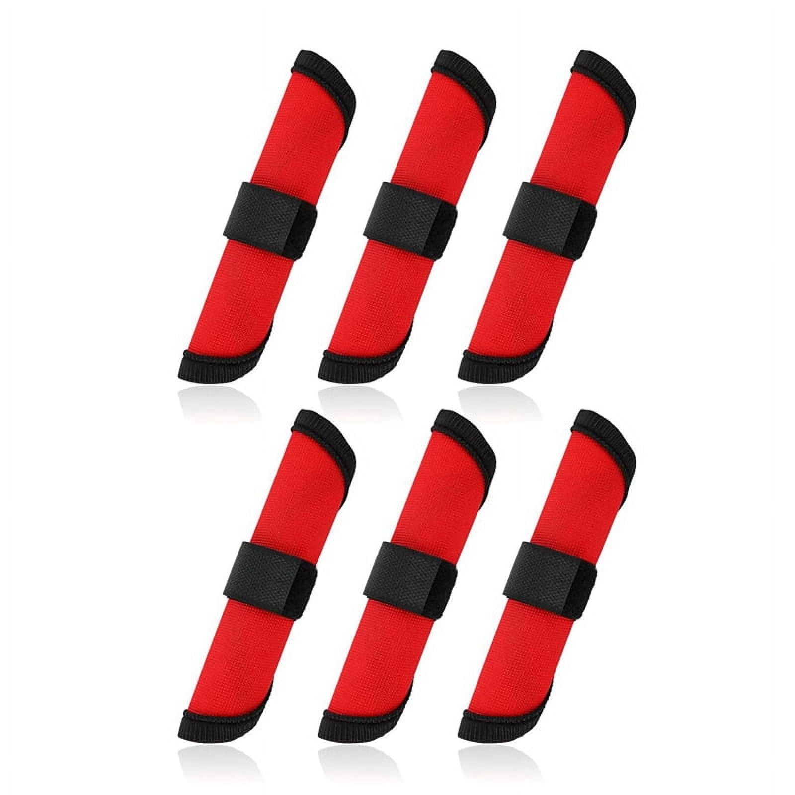 JUXYES 6-Pack Fishing Lure Wraps/Shields - Reusable Nylon Sleeves To Cover Hooks (6" & 4" Sizes)