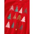 thumbnail image 5 of Qiylii Baby Girls Boys Christmas Romper Infant Round Neck Long Sleeve Christmas Tree Print Jumpsuits Bodysuits,0-18M, 5 of 9