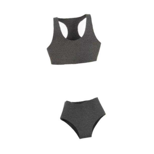 Ropa femenina a escala 1/6, chaleco deportivo coleccionable y pantalones cortos, ropa informal para mujer, acción Gris
