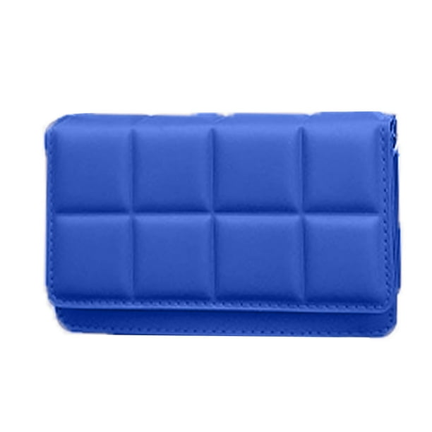 Nuevo bolso de mano de piel sintética con diseño de cuadros y contraste, de un solo hombro, para debajo del brazo