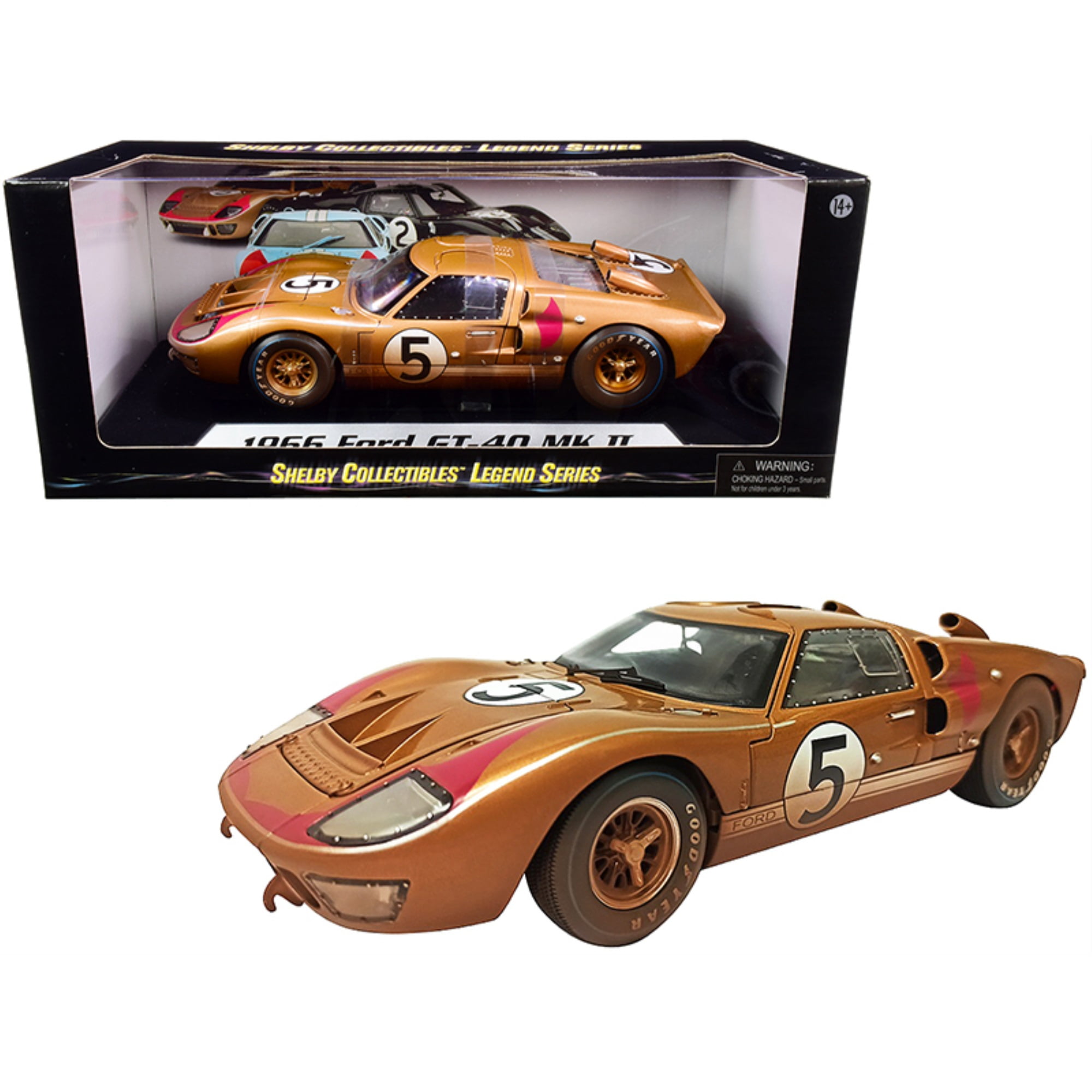 SHELBY COLLECTIBLES「1966 フォードGT40 MK Ⅱ」 Amazon.com: SHELBY COLLECTIBLES 1966 Ford GT-40 MK 2 Black