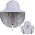thumbnail image 2 of Sombrero de pescador de ala ancha con protección solar Sombrero de pescador de ala ancha (gris), 2 of 3