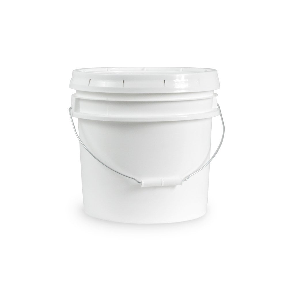 3.5 Gallon Black Bucket with Snap On Lid 