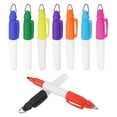 thumbnail image 1 of Uxcell 9 Pcs Mini Permanent Markers with Clips Golf Ball Markers Pen Badge Ink Pens for Home Office Sports, Multicolor, 1 of 7