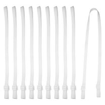 10 PCS Water Bottle Holder Lanyard, Knitted Crossbody Water Bottle Sling Strap Adjustable Water Holder for Carrying Bottles Holder Shoulder for Outdoor Hiking Camping, White