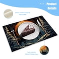 thumbnail image 3 of BaHomeck placemats Set of 4 Beautiful Winter Night Landscape With Deers Cotton Linen rectangle Placemats for Kitchen Dining Table Indoor,Outdoor,18*12inch, 3 of 4