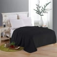 thumbnail image 7 of Howarmer Black Fuzzy Bed Blanket, Throw Size Soft Flannel Fleece Blankets, All Season Lightweight Warm Bed Throws, 50 x 60 Inch, 7 of 7
