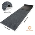 thumbnail image 2 of Alfombra exterior Nuanchu, tamaño grande, impermeable, color gris, 2 of 7