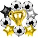 thumbnail image 1 of Kit 10 Globos Metálicos de Futbol, Happy Birthday Decoracion Cumpleaños, Fútbol, ​​Trofeos y Estrellas, Adecuado para Globos de Cumpleaños de Fanáticos, Juegos y Otras Celebraciones, 1 of 4