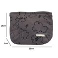 thumbnail image 3 of Bolsas de cosméticos para artículos de tocador para mujer, monedero portátil con estampado de oso de dibujos animados de pana (gris), 3 of 3