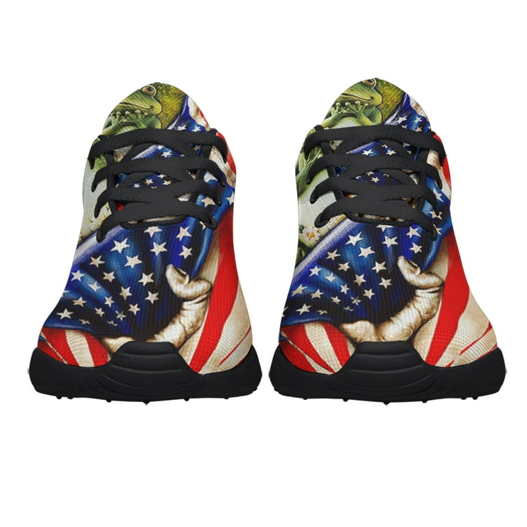 Frog American Shoes Sneakers for Women Men Black Size