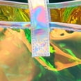 thumbnail image 2 of Large Holographic Tote Bags with Handles Iridescent Beach Bags Waterproof Handbag Clear Beach Tote Bag for Work Stadium Travel, 2 of 7