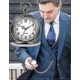thumbnail image 2 of Men's Pocket Watch with Chain, Classic Vintage Quartz Pendant Fob Pocket Watches, 2 of 3