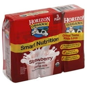 Horizon: Strawberry Organic Reduced Fat Milk, 3 Ct