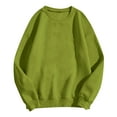 thumbnail image 5 of larppty Womens Sweatshirts Crewneck Basic Pullover Sweaters Fall Winter Cute Tops Teen Girls Clothes 2025 (Green, 3XL), 5 of 5