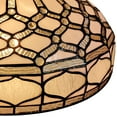 thumbnail image 5 of Amora Lighting Tiffany Style Hanging Pendant Lamp 18" Wide Stained Glass White Game Living Dining Room Gift AM221HL18B, 5 of 5