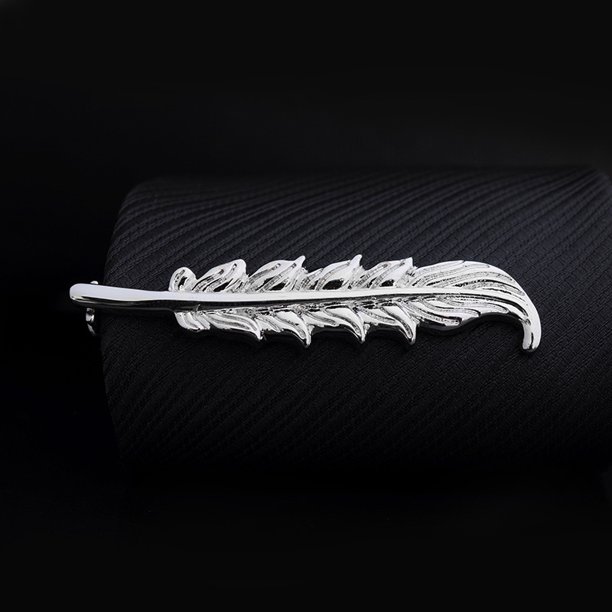 Pinza de corbata dorada personalizada y creativa para hombre, accesorios para hombre y mujer, broche de collar de lujo plateado