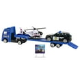 thumbnail image 4 of 1/64 Scale Tow Truck Alloy Diecasts Vehicle,Friction Powered Toy,Car Transporter Blue, 4 of 8